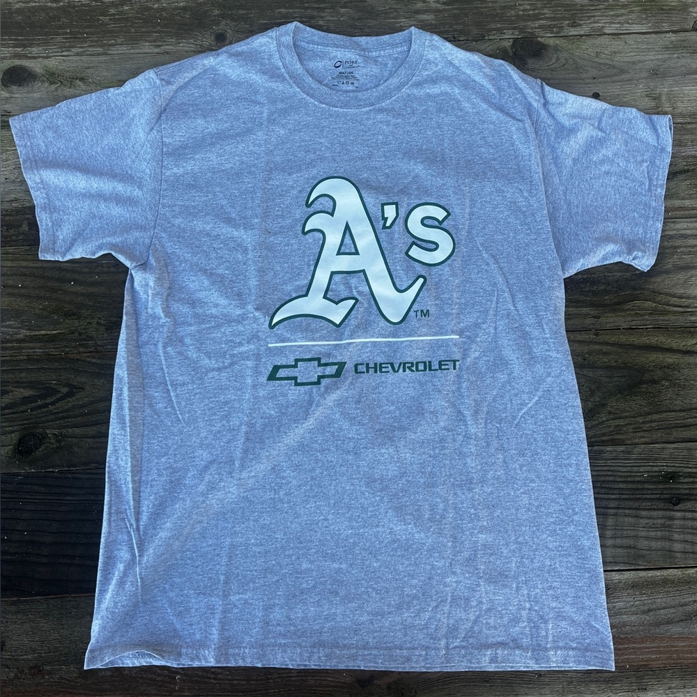 Vintage Oakland A’s Chevrolet Heather Gray Men’s T-shirt
